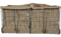 Aduana del uso del ejército del tamaño del agujero de las barreras 75x75m m de Hesco del alambre de 4m m