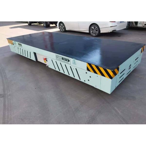 Heavy Duty Rubber Wheel Transfer Cart Battery Driven Trackless Transfer Cart For Plant Internal Material Conveying