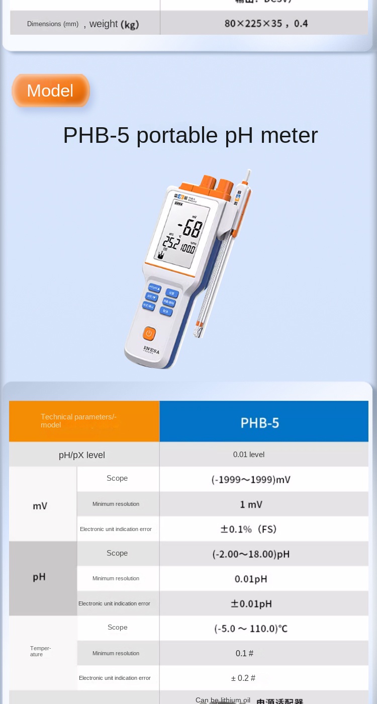 Magnetic Laboratory High Accuracy Conductivity Meter DDS-11A/307A/308F Desktop DDB-303A Portable