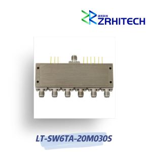 0.02 a 3 GHz SP6T Switch de diodo PIN absorvente