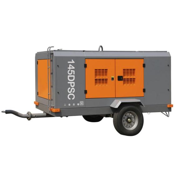 GENWELD 188HP Diesel Portable Screw Compressor with Yuchai 140KW Engine 2 Wheel Two-stage Compression 17/15 m3/min FAD