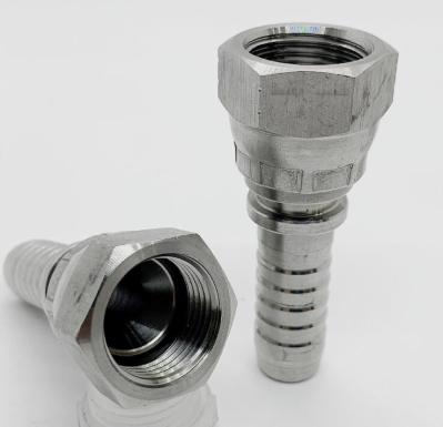Conexão feminina PT NPT Bsp Jic Acero inoxidável Acessórios hidráulicos flexíveis de mangueiras 26711