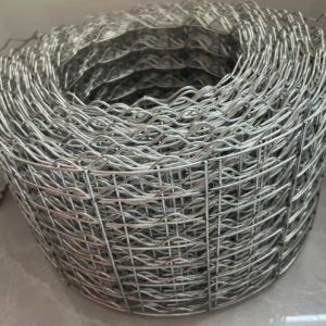 Galvanized Wire Reinforced Pipeline Coating Mesh RE-L 8 Lines 1.66mm-2.85mm Wire Diameter