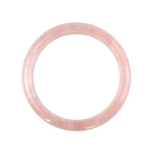 Polished Technique Large Size Gemstone Women Jade Love Bangles Bracelets with Rose Quartz Bangles Charms