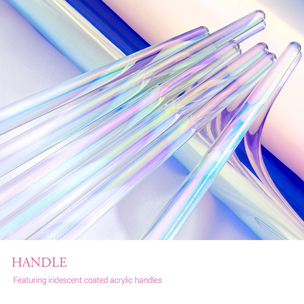 7pcs Fantasy Jessup Makeup Brush Set With PU Travel Bag