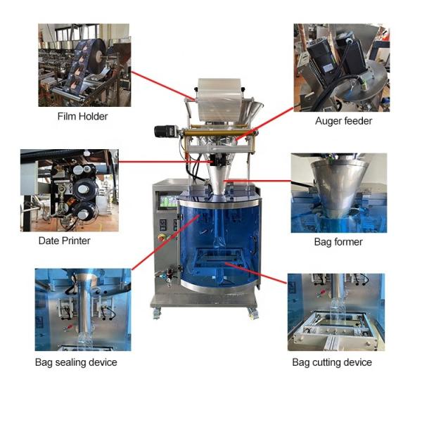 CE Vertical Form Fill Seal Packaging Machines 50bags/min Chicken Powder