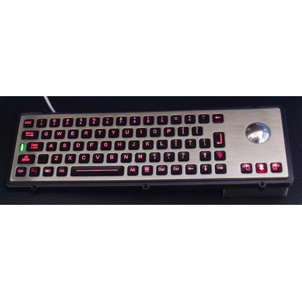 Клавиатура металла порта USB промышленная робастная с оптически trackball лазера