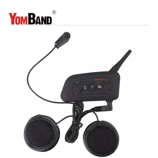 IP56 Waterproof Motorcycle Bluetooth Intercom 6 Riders With 500h Standby Time