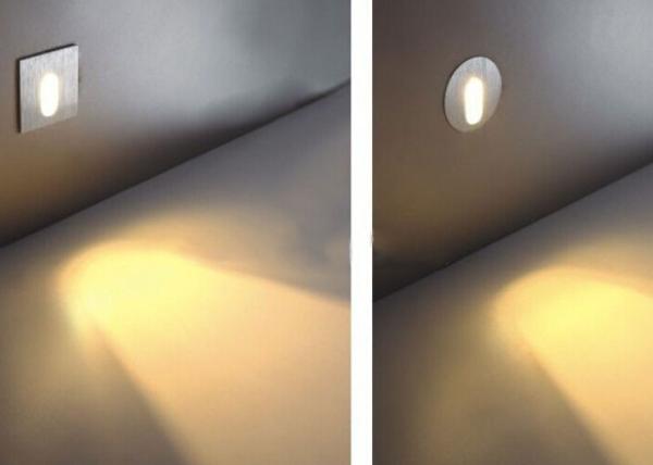 80° 24V Round White Recessed Outdoor Wall Lights IP65 3W Low Consumption