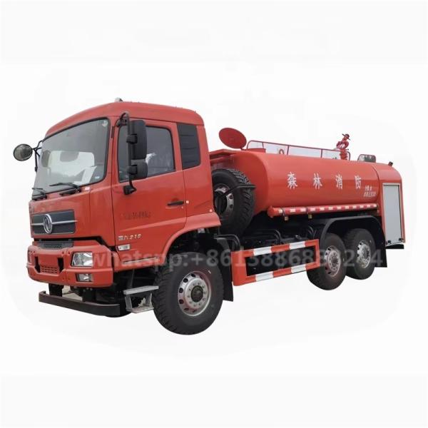 Camion de pompier à eau Dongfeng 6X6 8 000-120 000 litres, camion à transmission intégrale, camion 4x4