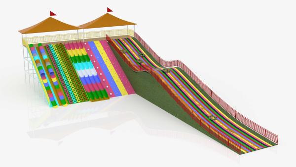 PVC Rainbow Slide for Indoor Outdoor Playgrounds