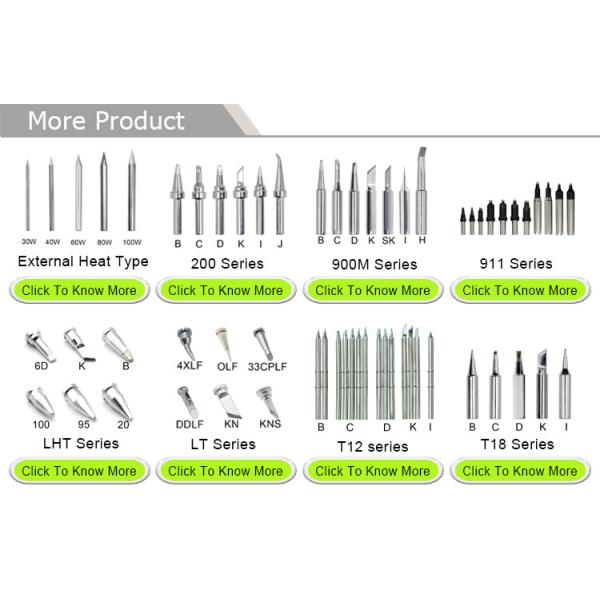 Lead Free Soldering Iron Tips 500 Series With Lasting Long Life SGS Certificates