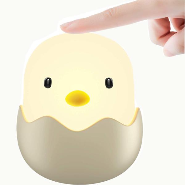 3000K 6500K Breastfeeding Chick Night Light Kids Travel Silicone Touch Lamp