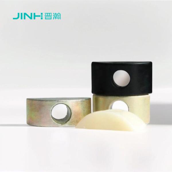 33*11mm Size Plastic Half Moon Bed Washers Furniture Fixing Half Moon Threaded Nuts