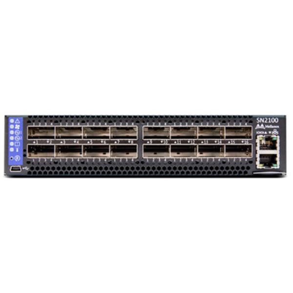 Mellonax Switch MSN2100-CB2F 16 QSFP28 Ports Ethernet Switch com molde privado