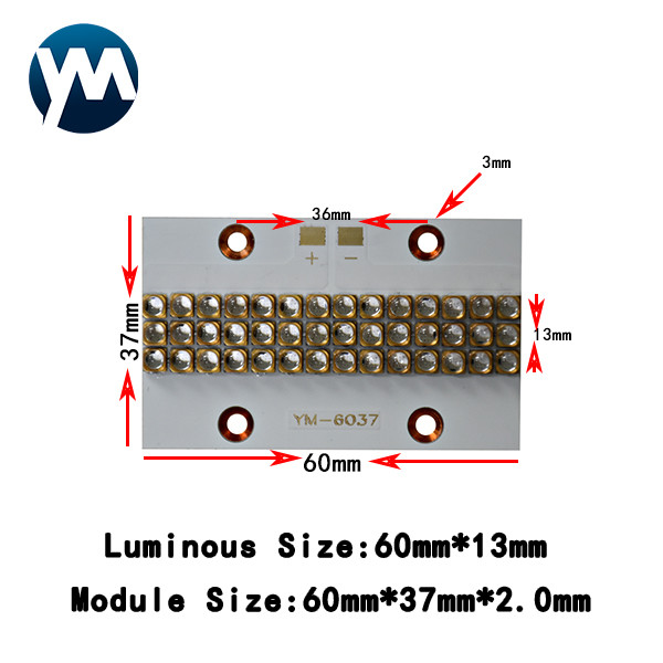 UV LED Module 120w UV LED 3535 Chip Quartz Lens For UV Printer UV Ink Curing