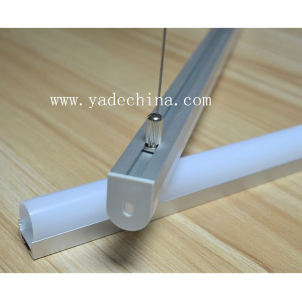Hanging Style Suspended LED Profile with Aluminum 6063 T5 Construction ROHS Specification and Customizable Length