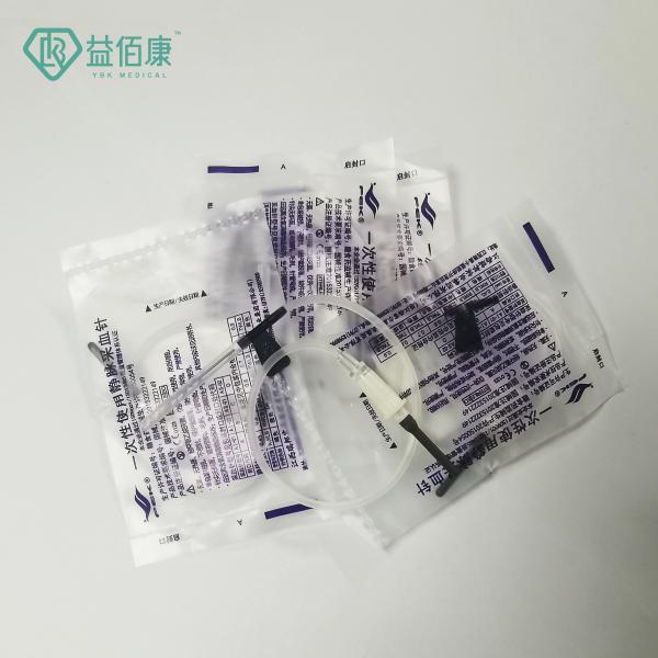 игла бабочки собрания крови черноты 22G с одним пакетом крыла индивидуальным