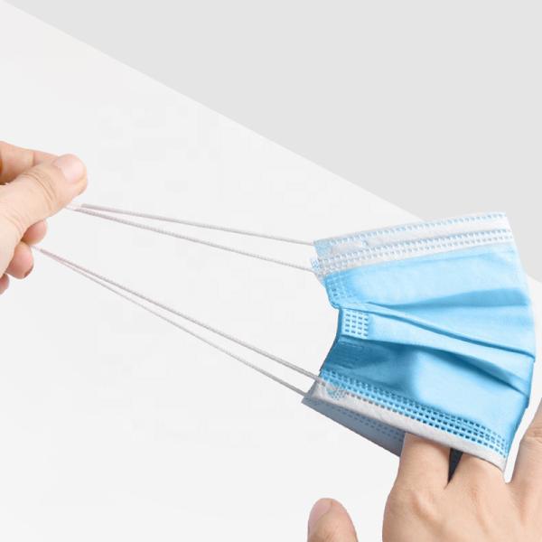 Disposable Medical Protective Mask , 3 Ply Medical Breathing Mask Logo Printed