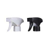 Double Wall Black And White 28 / 410 Plastic Trigger Sprayer For Cleaning