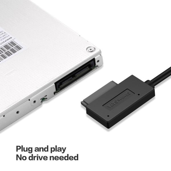 USB 2.0 Sata II 13 Pin Adapter Converter Computer Connection Cable