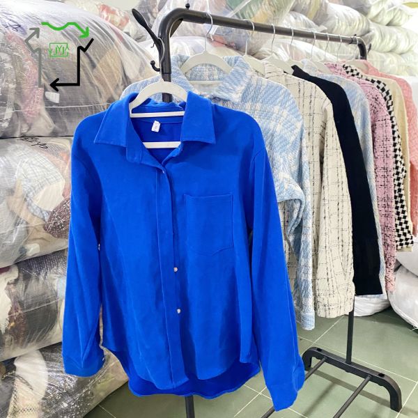 Mixed Styles Used Women's Winter Coat Second Hand Winter Shirts Long Sleeved