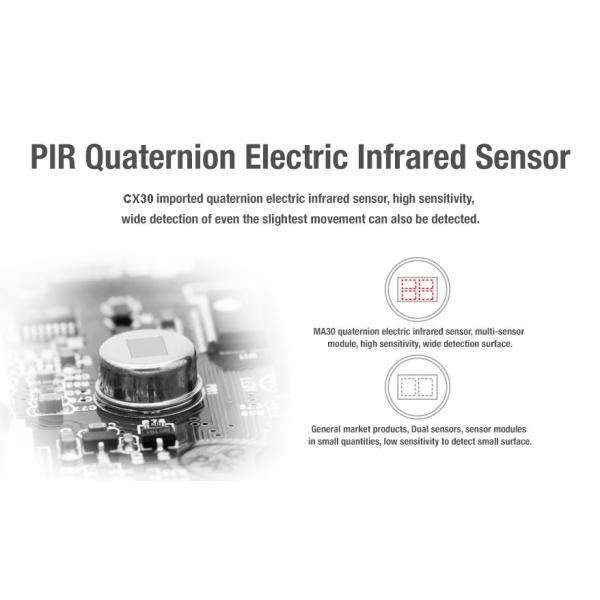 Indoor 130dB PIR Motion Sensor with Remote Control Alarm CX30