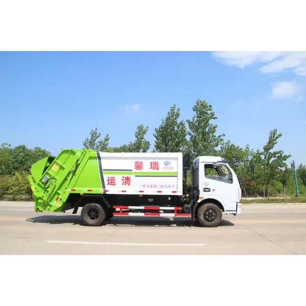 China 4tons 5tons Compactor Garbage Truck Dongfeng City Garbage Collection Truck for Sale