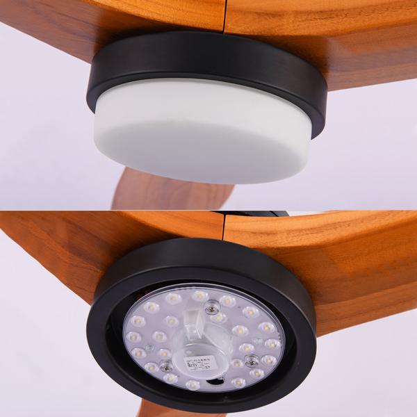 Vintage Wood Ceiling Fan Remote Control Fans With Lights lamp Industrial Decor AC 220v ceiling fan light(WH-CLL-13)