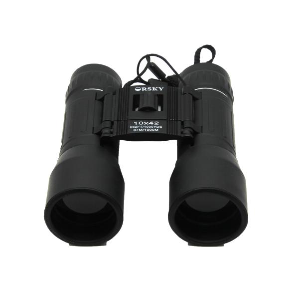 Black Bird Watching Binoculars / 10x Folding Pocket Binoculars For Hunting