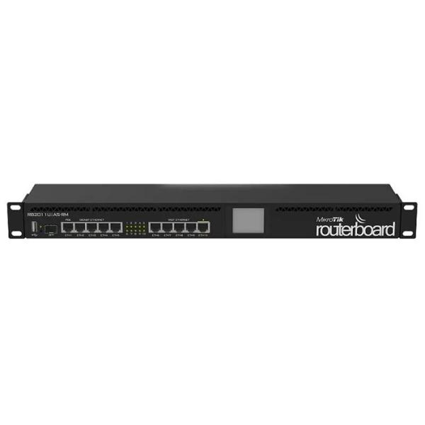 1 x10/100/1000Mbps Ports WAN et 16 ports LAN Multi-port Dispositif ARM Architecture CPU Routeur RB3011UiAS-RM pour le réseautage