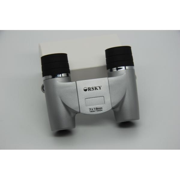 Sliver Foldable Small Lightweight Binoculars 18mm Objective Lens Offering Bright Image