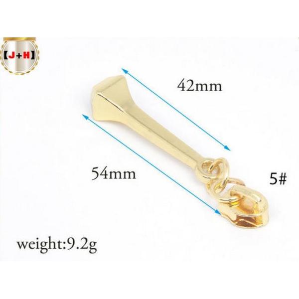 Removable Metal Zipper Slider Pull , Handbag / Luggage Zipper Pull Replacement