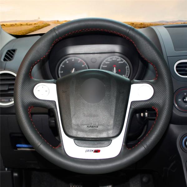 Designer Leather Steering Wheel Cover stitched for MG3 MG 3 MG6 MG 6 MG5 MG 5