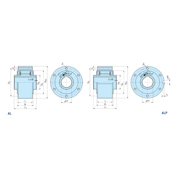 AL15 ALP15 H7 Tolerance Freewheel Roller Clutch Bearing