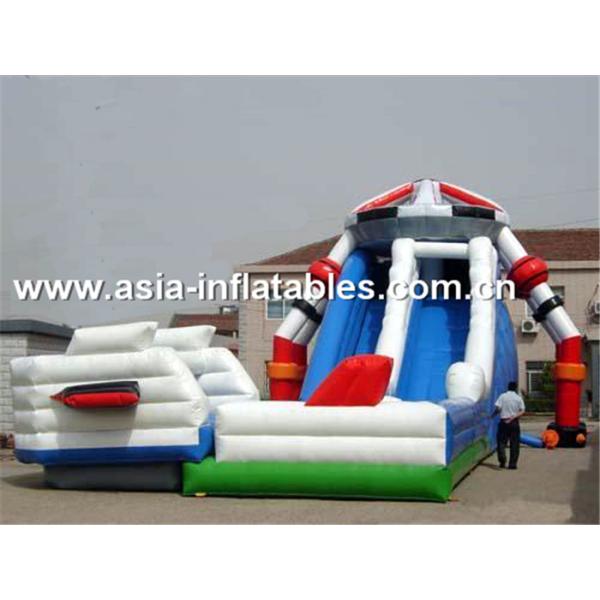 Creative Inflatable Slide In Robot Shape For Children Sliding Games