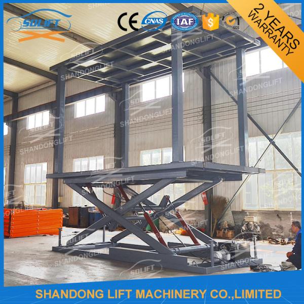 Underground Scissor Double Car Parking System Hydraulic Car Lift for 2 Cars