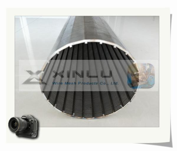 Wedge Wire Water Well Screen Pipe 114mm Diameter Non Clogged For Dewatering