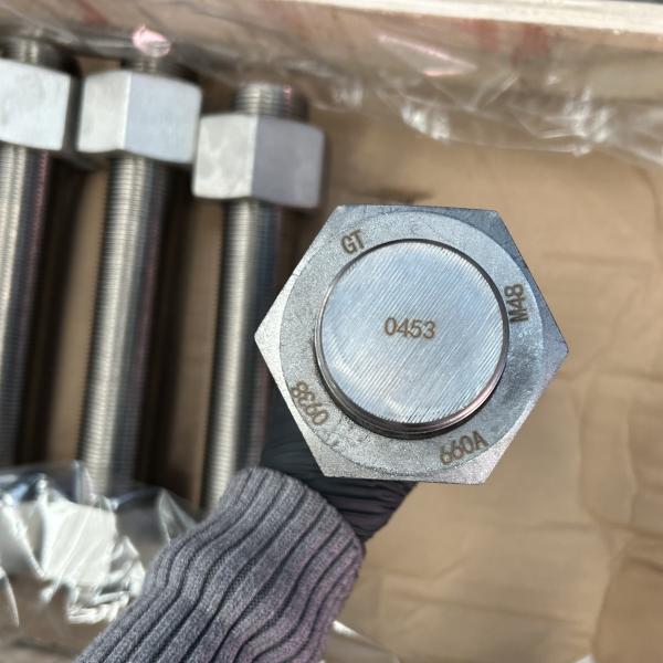 Acero al carbono Inconel 718 F468 Xylan 1070 A193 B8Stud Bolt UNS S32750 Acero inoxidable dúplex 2507 para la industria del petróleo y el gas