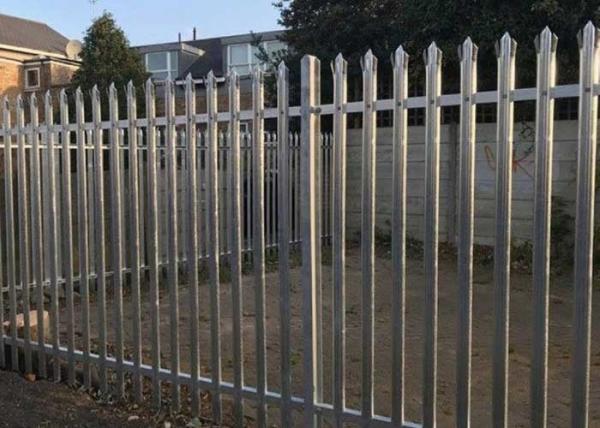 Paliçada de aço galvanizada do mergulho quente que cerca a seção de W com fio da lâmina