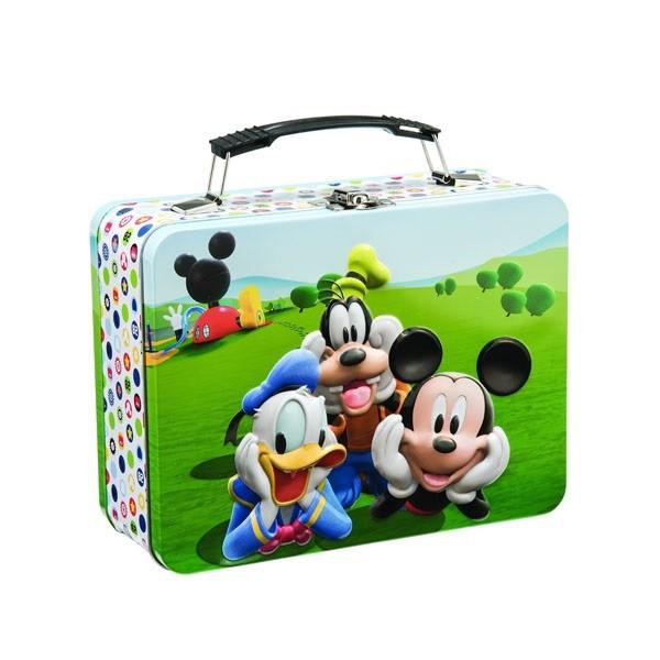 Disney Minnie Metal Lunch Tin Tote   Disney Jr. Mickey Mouse Lunch Tin Tote for Puzzle  Disney Mickey & Minnie Large