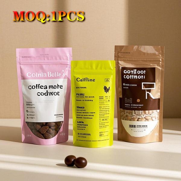 Custom Printed 1g 3.5g 7g 14g 28g Smell Proof Resealable Zipper 3 Side Seal Flat Mylar Bag