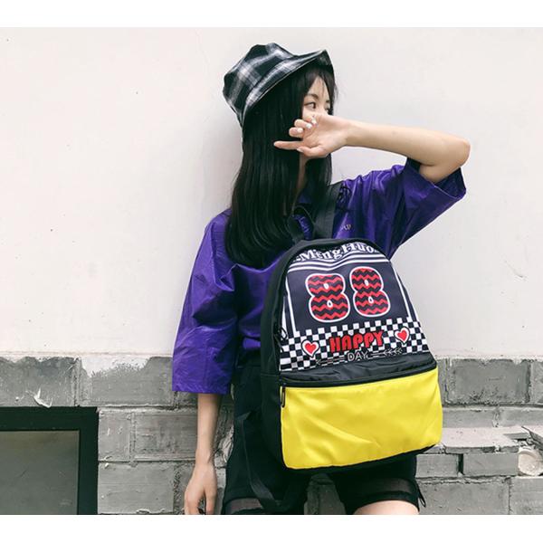 New nylon letter printed backpack fashion trend in summer in Europe and America