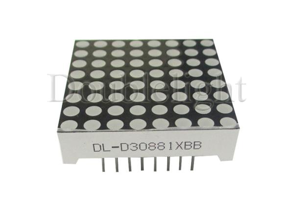 3.0mm (1.2) 8×8 Blue Dot LED Matrix Display Common Cathode Luminous Intensity