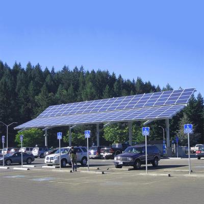 Aço de alumínio Q345B Al6005 da MPE do apoio comercial das disposições dos sistemas solares do Carport