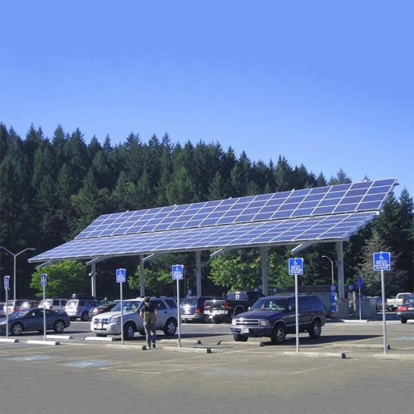 Aço de alumínio Q345B Al6005 da MPE do apoio comercial das disposições dos sistemas solares do Carport
