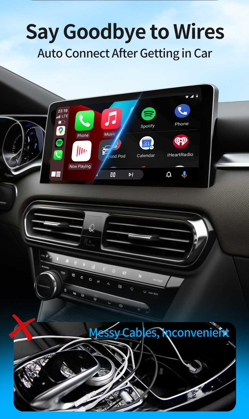 Smart Touch AI Box Android 16 CarPlay  Adapter Snapdragon SDM 6115 For Toyota Corolla
