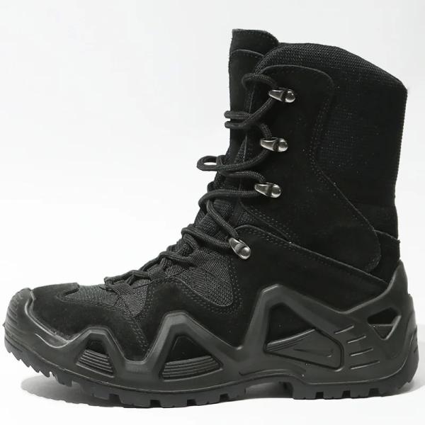 Side Zip Military Zipper Boots Mens Winter Cotton Non-Slip Wear-Resistant Climbing