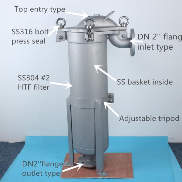 Filtración de la industria de la pintura Máquina de filtración de líquidos Equipo de filtración de agua de acero inoxidable Bolsa de filtro