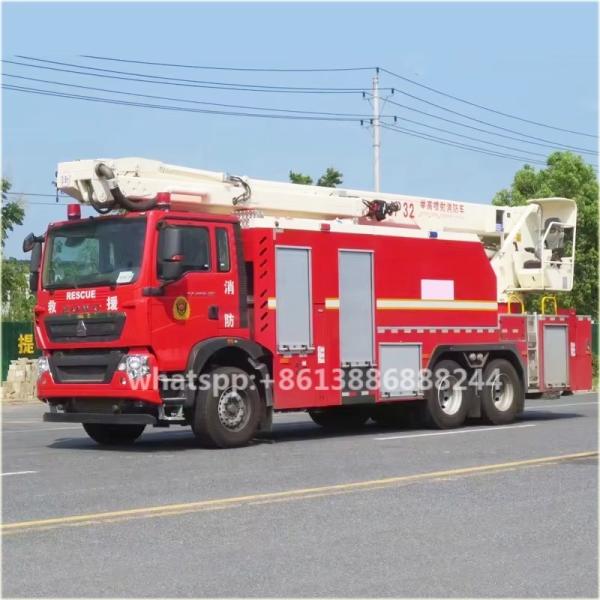 HOWO  Fire Sprinkler Truck   Ladder Fire Truck   Aerial Platform Fire Engine